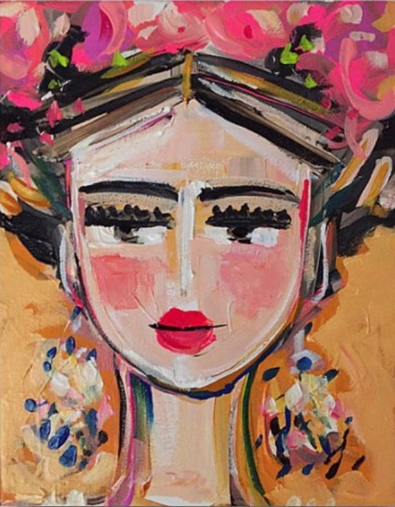 Pez anémona Mojado Sur Pinta un retrato de Frida Kahlo en 3 horas al estilo Social Art Kids - La  Térmica
