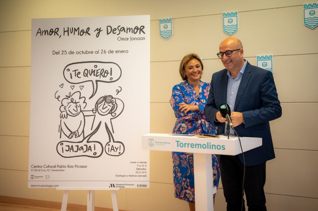 La Térmica lleva las viñetas de Omar Janaan sobre ‘Amor, humor y desamor’ al Centro Cultural Pablo Ruiz Picasso de Torremolinos